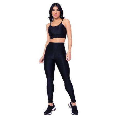 Conjunto Fitness Calça Legging Top3D Poliamida Donna Martins