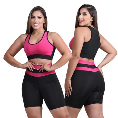 Comprar Top Venari Rosa Decotado - Roupas de Academia Feminina