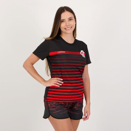 Conjunto Flamengo Camisa e Short Feminino Braziline Conjunto