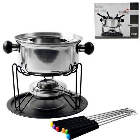 Imagem de Conjunto Fondue 11 Pcs Inox 1L