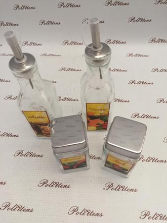 Conjunto Galheteiro 4 Peças Vidro Bico Vda0502 - Wincy Imagem de Conjunto Galheteiro 4 Peças Vidro Bico Vda0502