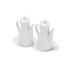 Conjunto Galheteiro de Porcelana 3 Peças ALTO Relevo Rojemac - 25096 Imagem de Conjunto Galheteiro de Porcelana 3 Peças ALTO Relevo Rojemac - 25096