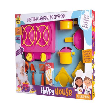 Conjunto Happy House Kitchen Show Samba Toys 0541 Imagem de Conjunto Happy House Kitchen Show Samba Toys 0541
