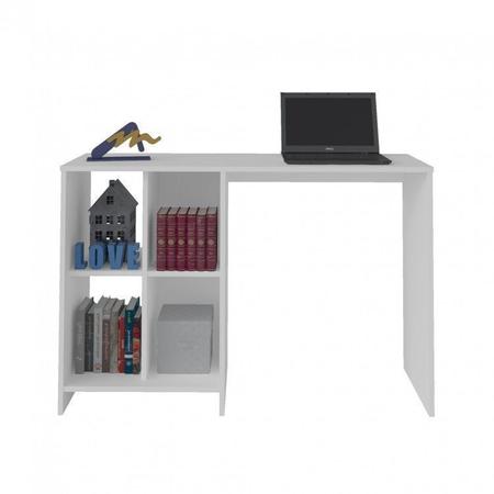 Imagem de Conjunto Home Office 3 Peças com 1 Escrivaninha, 1 Painel para TV e 1 Estante para Livros Artely