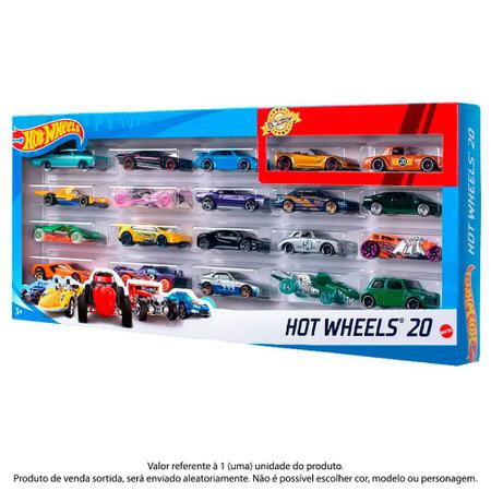 Pacote Com 20 Carrinhos Hot Wheels Originais Sortidos