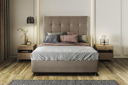 Imagem de Conjunto Imperial Queen -  Cama Box + Cabeceira - 158x198x25