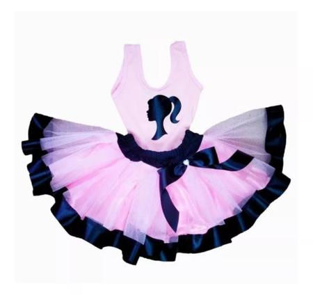 Conjunto Infantil Barbie Girl Collant e Saia de Tutu Roupa Modelo Bailarina  Barbie Pink Menina 5787 - Brink Kids - Conjuntos de Bebês - Magazine Luiza