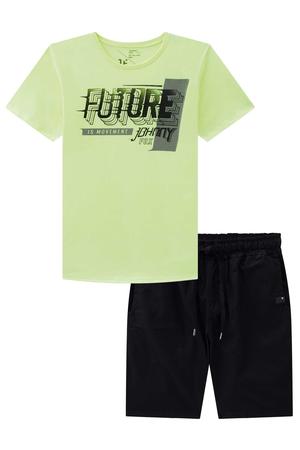 Imagem de Conjunto Infantil Camiseta + Bermuda Johnny Fox 53185