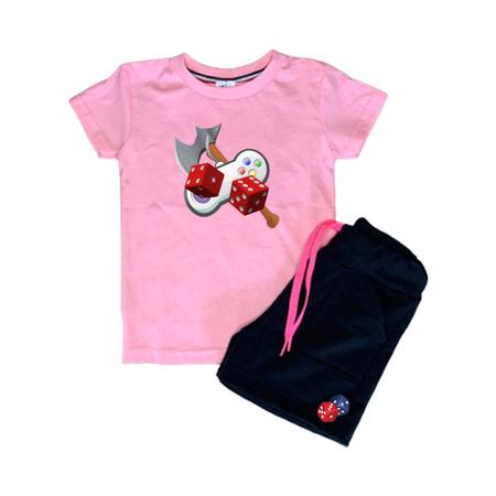 Imagem de Conjunto Infantil Camiseta e Short Game Controle Jogos Confortável Macio