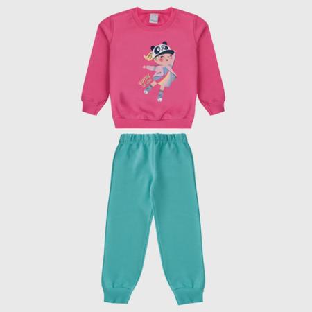 Conjunto de moletom infantil feminino best sale malwee