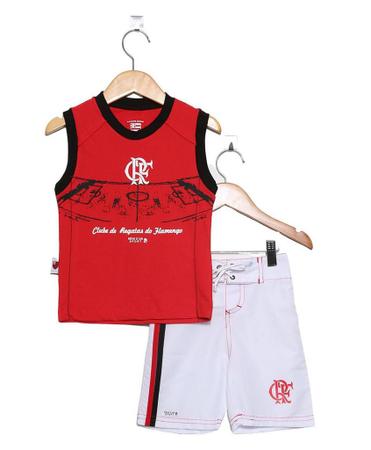 Imagem de Conjunto Infantil Flamengo Regata Board Oficial