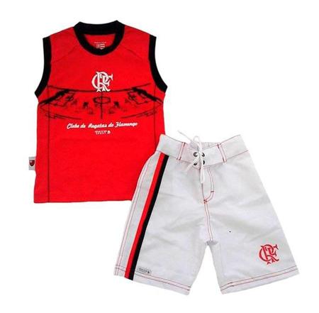 Imagem de Conjunto Infantil Flamengo Regata Board Oficial