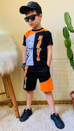 Kit Conjunto 2 Camiseta Infantil Naruto Sasuke e Boruto Akatsuki Desenho  Anime - Efect - Camiseta Infantil - Magazine Luiza