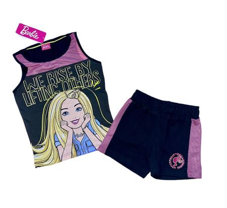 Conjunto Infantil Fakini Barbie Feminino - Mescla