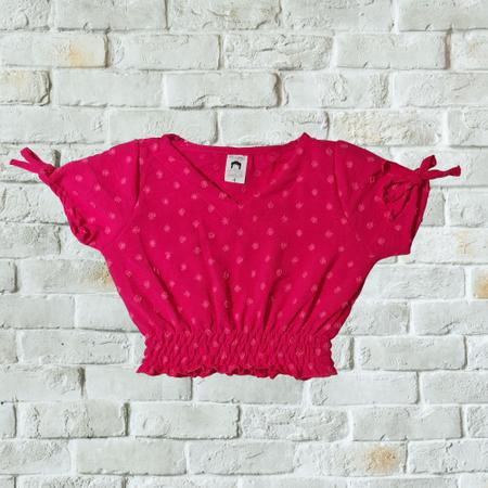 Imagem de Conjunto Infantil Menina Mini Diva Verão Short Blusa Cropped