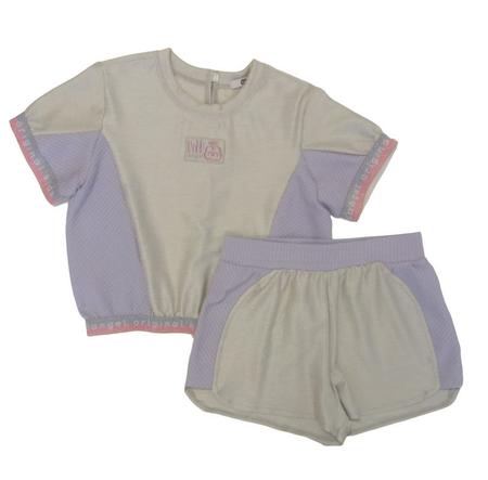 Imagem de Conjunto Infantil Menina Short Chic Fashion Hi Angel 24199