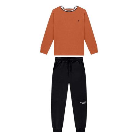 Imagem de Conjunto Infantil Menino Calça Molet Camiseta Quadrile 1104