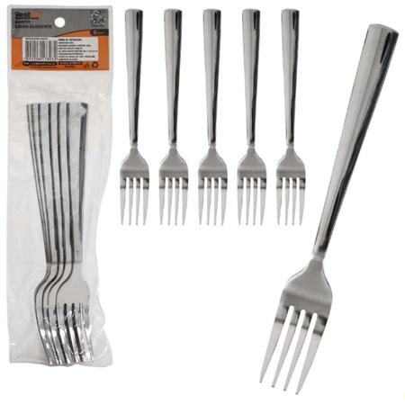 Kit Garfo Inox 12 Peças 19cm TOP ÚTIL - TOP0998 Mirão