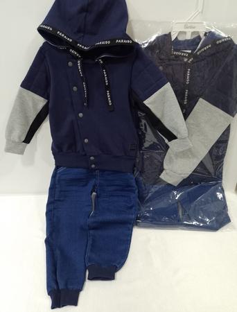 Imagem de Conjunto Jaqueta + Calça Jeans Menino Inverno Paraiso 13176