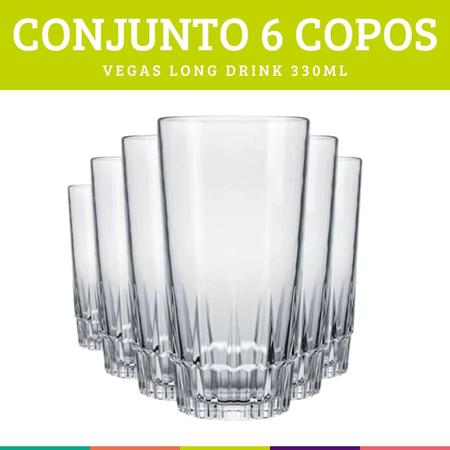 Conjunto De Copos Vegas NADIR 6 Unidades 240ml Cada