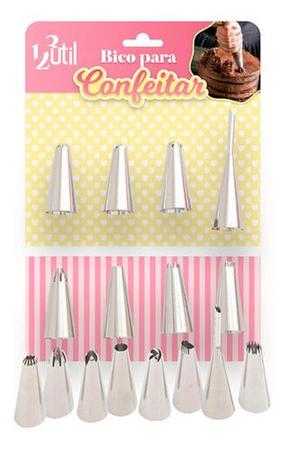 Conjunto Kit 8 Bicos De Confeiteiro Utensílio Cozinha - 123útil Imagem de Conjunto Kit 8 Bicos De Confeiteiro Utensílio Cozinha