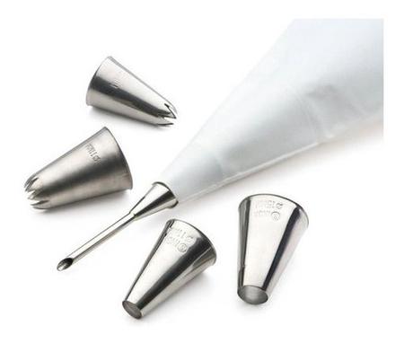 Conjunto Kit 8 Bicos De Confeiteiro Utensílio Cozinha - 123útil Imagem de Conjunto Kit 8 Bicos De Confeiteiro Utensílio Cozinha