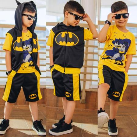 Conjunto Kit Infantil Verão Masculino 3 Peças Batman - Aballa Fashion -  Conjunto Infantil - Magazine Luiza