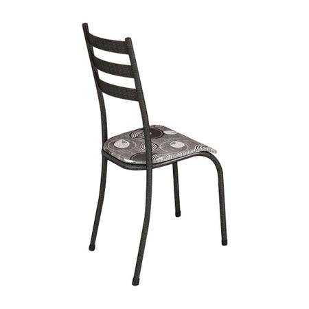 Conjunto Jogo Kit 4 Cadeiras Aço Cozinha Jantar Almofadada Branco Overlar:  Produtos para sua casa, móveis, tecnologia, brinquedos e eletrodomésticos