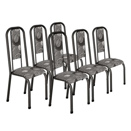 Conjunto Kit Jogo 4 Cadeiras Metal Aço Cozinha Jantar Almofadada - MADLAR -  Móveis de Cozinha - Magazine Luiza