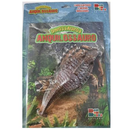 Imagem de Conjunto kit livro ilustrado e dinossauro articulado