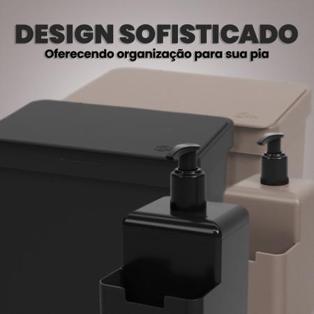 Imagem de Conjunto Kit Pia Single 2 Peças Lixeira e Dispenser