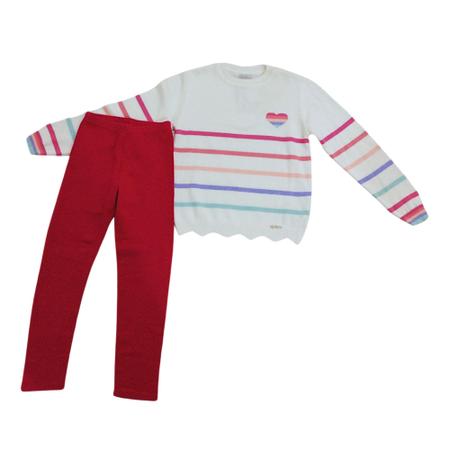 Imagem de Conjunto lã infantil fem Vira Mexe off pink