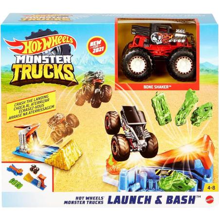 Hot Wheels Monster Trucks Pista Pack De Esmagamento HHH57 - Mattel - Pistas  de Brinquedo - Magazine Luiza