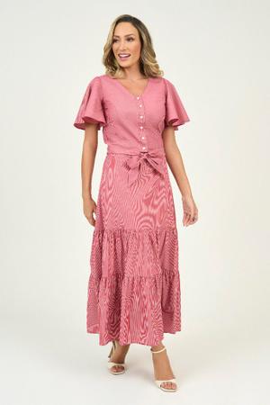 Conjunto Listrado Com Detalhe De Amarra o Via Tolentino