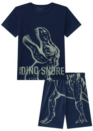 Imagem de Conjunto Luc.boo Pijama Camiseta e Bermuda Dino