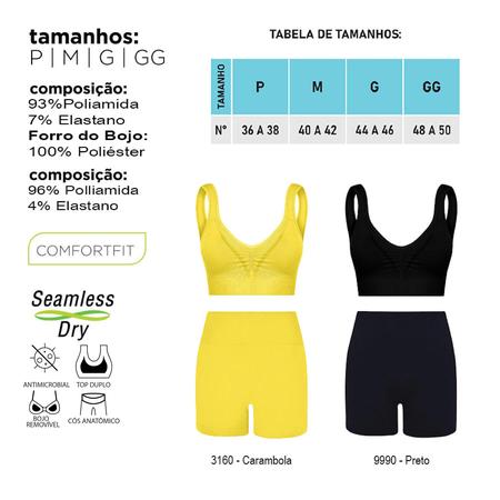 Conjunto Lupo Top e Shorts Básico 71843-71348 Imagem de Conjunto Lupo Top e Shorts Básico 71843-71348