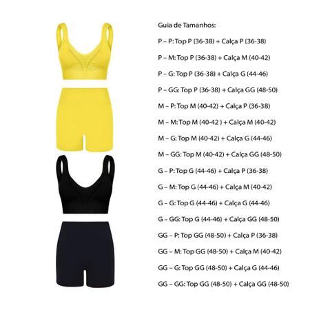 Conjunto Lupo Top e Shorts Básico 71843-71348 Imagem de Conjunto Lupo Top e Shorts Básico 71843-71348