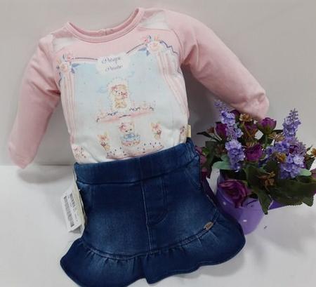 Saia jeans hot sale bebe