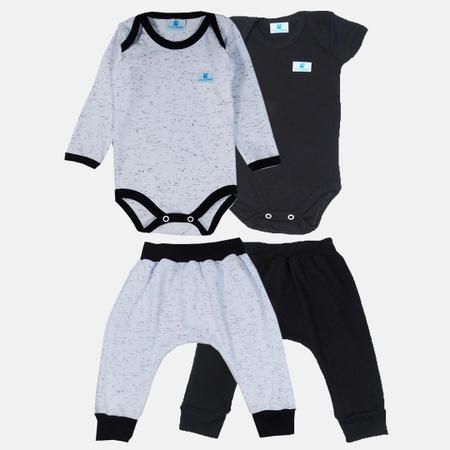 Conjunto Manabana 2 Bodys e 2 Calças Saruel Menina ou Menino Imagem de Conjunto Manabana 2 Bodys e 2 Calças Saruel Menina ou Menino
