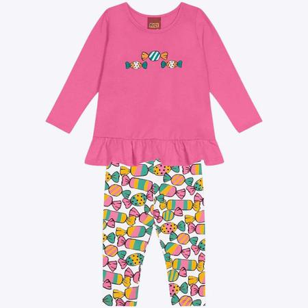 Imagem de Conjunto Manga Longa Infantil Feminino Kyly 1000042