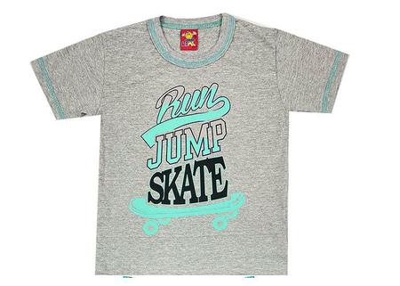 Imagem de Conjunto Masculino Infantil Run Jump Skate - Lual Kids - Mescla/Verde Jade