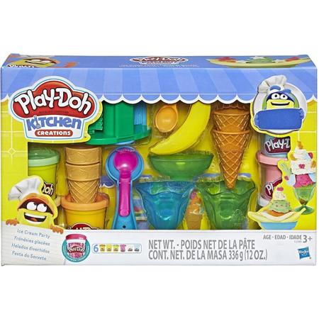 Massinha Play-Doh Mini Kit Cobertura Sorvete - F0654 - Hasbro, Massinha  branca e rosa