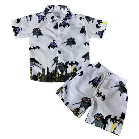 Imagem de Conjunto Mauricinho Batman - Camisa E Bermuda