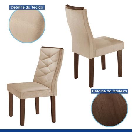 Imagem de Conjunto Mesa com Vidro e 6 Cadeiras 170cmx90cm Barcelona