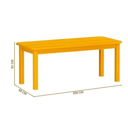 Imagem de Conjunto Mesa De Jantar Madeira Maciça Safira Com 8 Lugares Estofados Cerejeira Shop JM