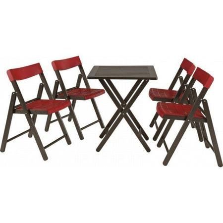 Imagem de Conjunto Mesa e 4 Cadeiras Dobráveis Potenza Tramontina