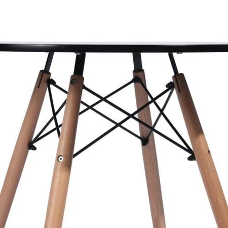 Imagem de Conjunto Mesa Eiffel Preta 90cm com 04 Cadeiras Eiffel Preta