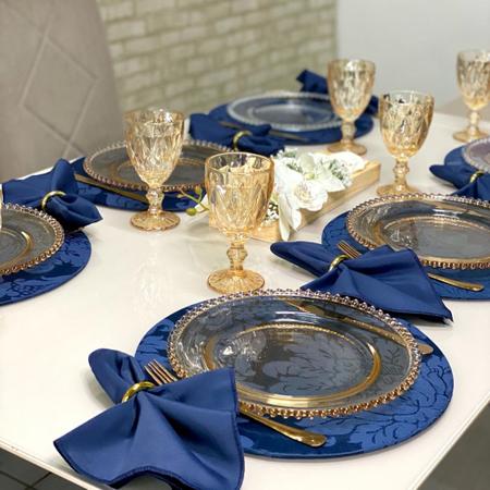 Imagem de Conjunto Mesa Posta Souplat Completo Medalhão Varias Cores Decorativo