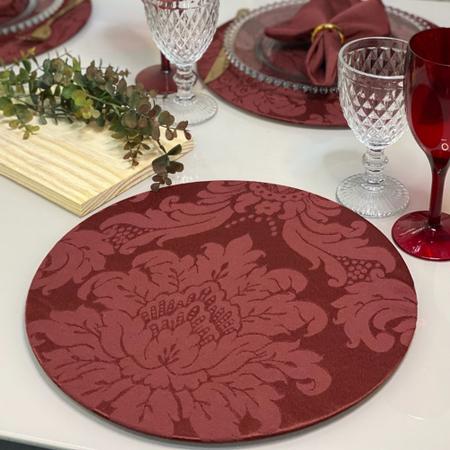 Imagem de Conjunto Mesa Posta Souplat Completo Medalhão Varias Cores Decorativo