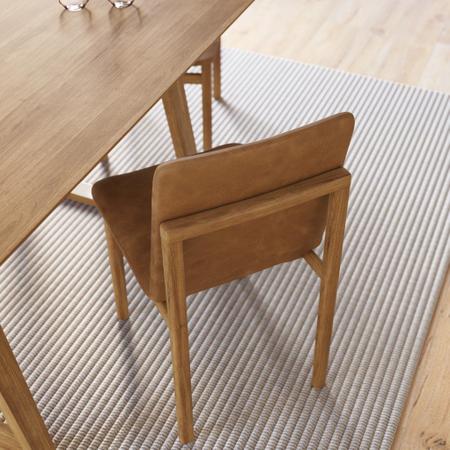 Imagem de Conjunto Mesa Redonda com 4 Cadeiras Madeira Maciça Tampo Laminado Sala de Jantar Noruega